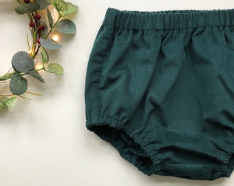 Handmade bloomers - moss green cord