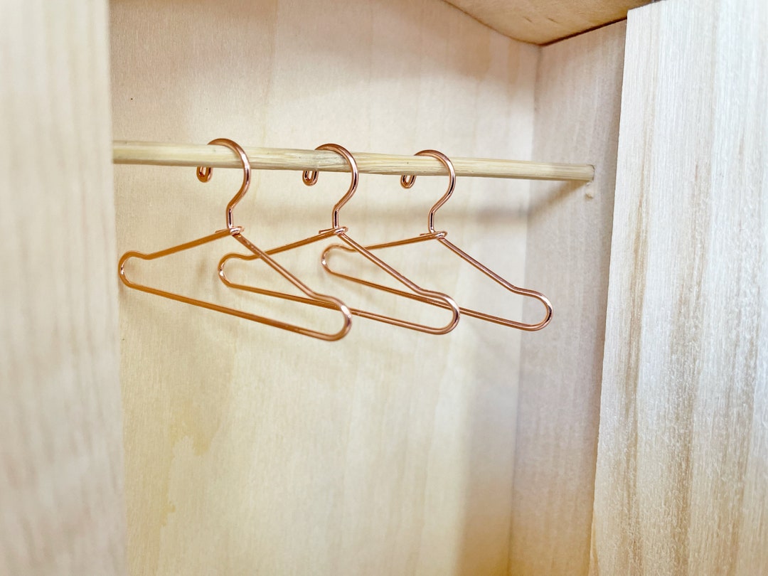 Rose Gold Coat Hangers for Miniature Modern Dollhouse 112 Etsy