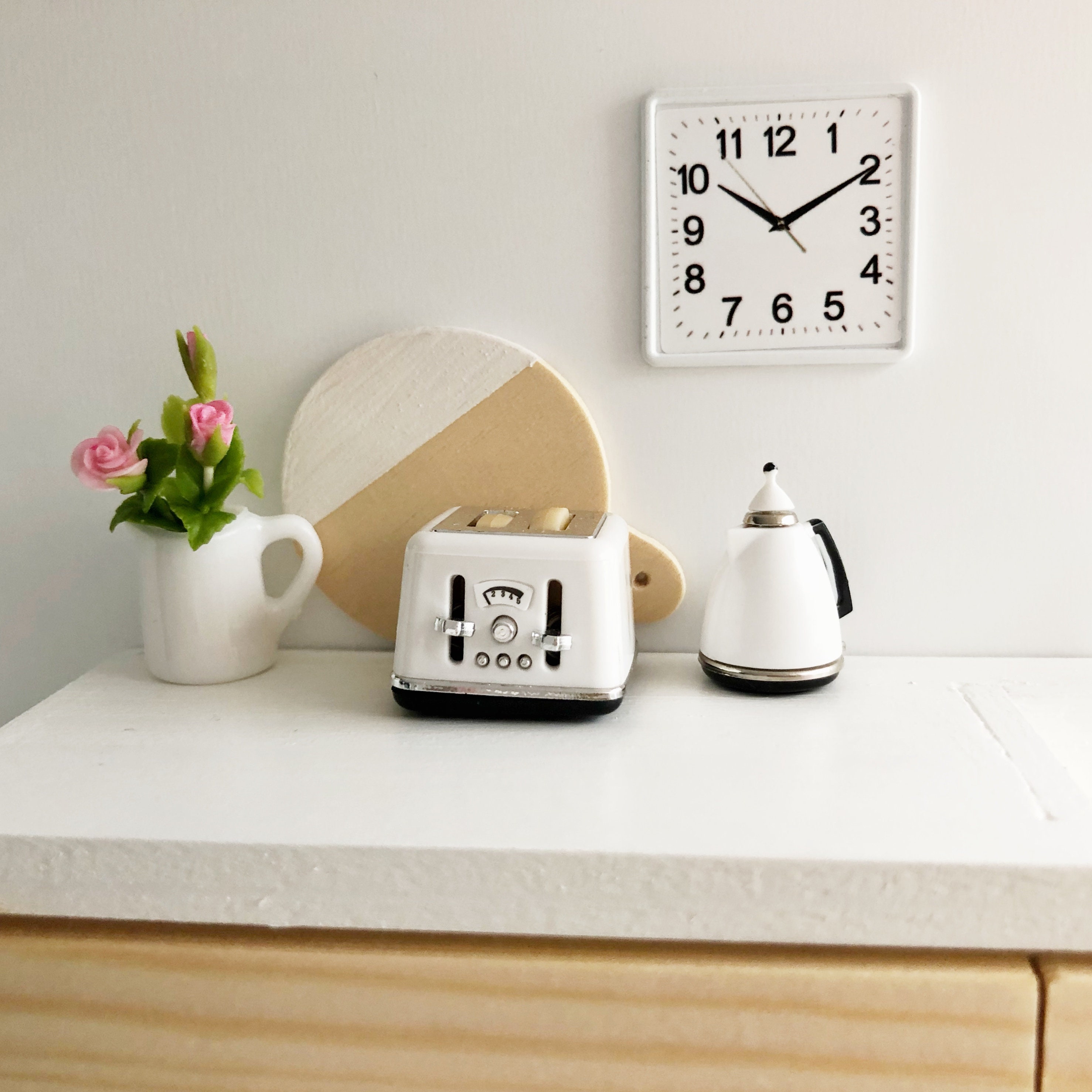 White Kettle for Miniature Modern Dolls House Etsy UK