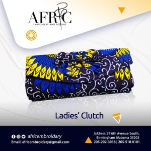 Authentic African Elegance: Handcrafted Ladies Clutch  Inspired by Rich Traditions