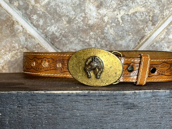 Vintage Children’s Cowboy Belt w/ Buckle - image 2