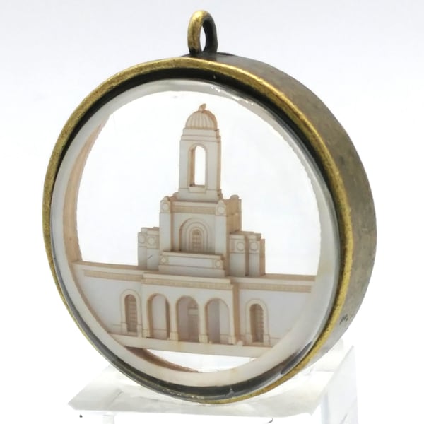 Newport Temple Ornament - Church of Jesus Christ Christmas ornament - wedding -  missionary - baptism - Glass and Lasercut paper