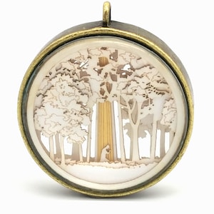 First Vision Temple Ornament - Church of Jesus Christ Christmas ornament - wedding -  missionary - baptism - Glass and Lasercut paper