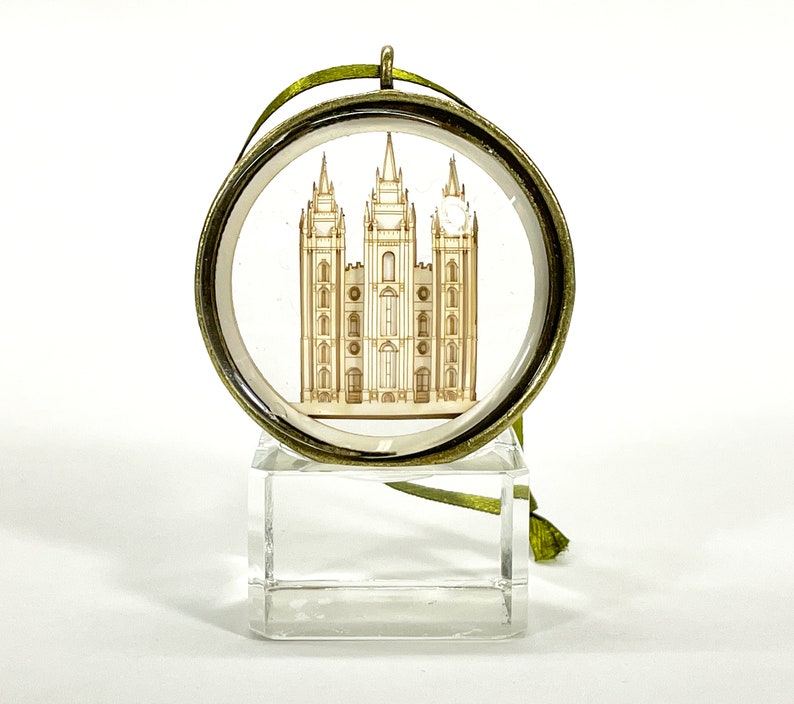 Salt Lake City, UT Temple Ornament Church of Jesus Christ Christmas Ornament Wedding Missionary