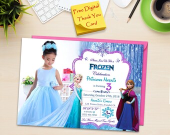 frozen invitation etsy