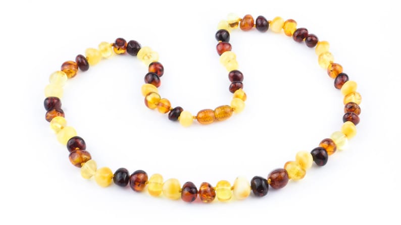 Gift ideas Stylish necklace for her Polished amber necklace from unique natural baltic amber beads AV01C Multicolour amber necklace