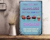 Freshly baked cupcakes home and kitchen vintage style metal advertising wall plaque Cupcake Bakery Sign Cupcake sign Bakery signs Baked Good