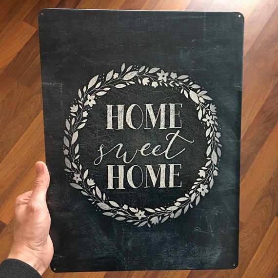 Custom Metal Sign Home Sweet Home Custom Wall Hanging Decor Etsy