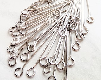 Rhodium Eye Pins | Etsy