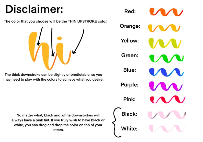 Shapeshifting Lettering Color Shifting Procreate Lettering Brush | Instant Download - Etsy