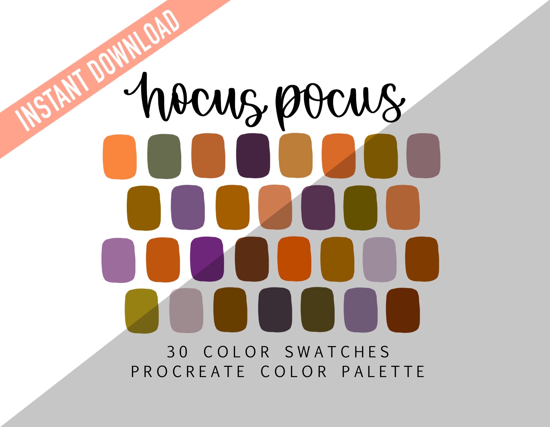 Hocus Pocus Procreate Color Palette — 30 Magical Swatches | Instant Download - Image 1