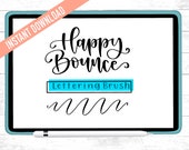 Bouncy Procreate Lettering Brush | Happy Bounce | Beginners Procreate Brush