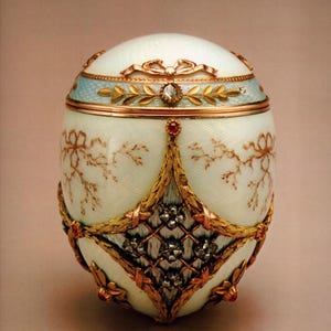 Fabergé Egg Bonbonniere Vintage Large Book Print - Imperial Russian Fantasies - Gift for Art and Beauty Lovers
