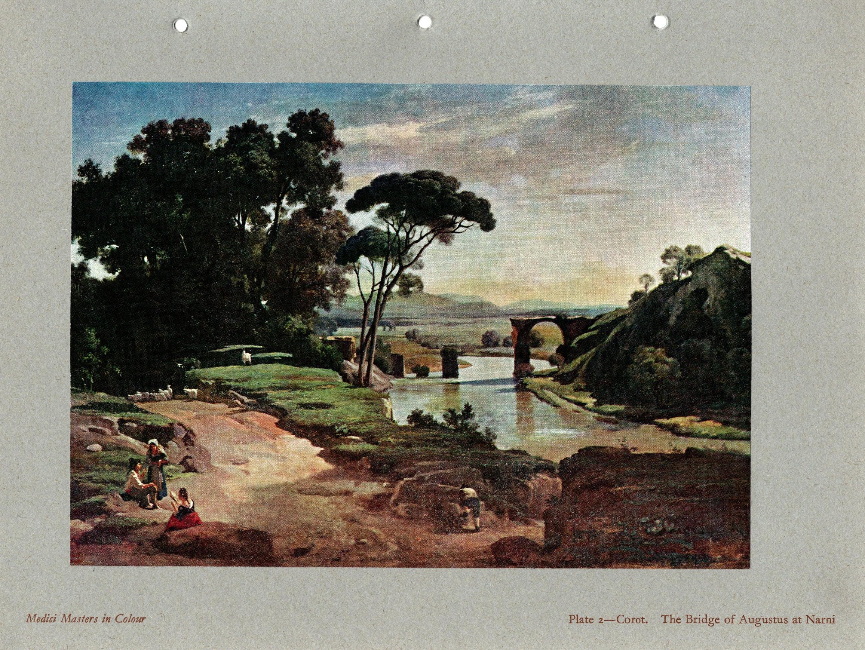コロー：ナルニのアウグストゥス橋 - ヴィンテージのフランス製