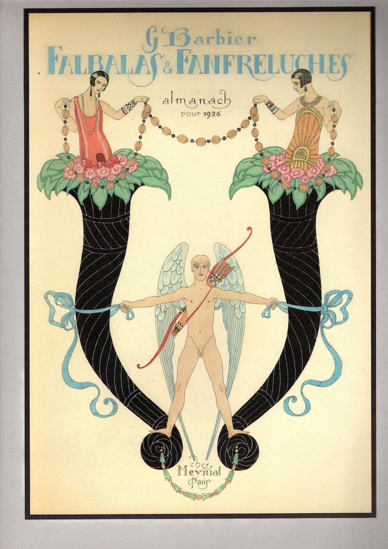 George Barbier Art Deco Fashion Illustration: 1926 Vintage Poster - Etsy