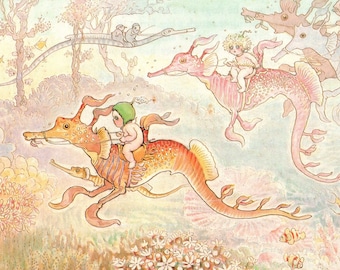 May Gibbs Gumnut Print: Vintage Australian Fairytale Art