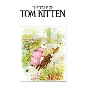 1986 Beatrix Potter &quot;Tom Kitten&quot; Vintage Print: Whimsical Nursery Art