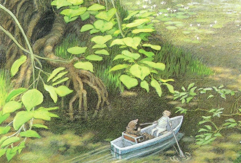 Wind in the Willows Vintage Print: 1996 'the River Bank' Nursery Art ...