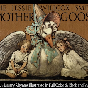 Jessie Willcox Smith Mother Goose Book Cover Print: Vintage Nursery Art