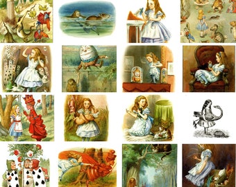 Alice in Wonderland Postcards: Vintage Illustrations, Set of 10