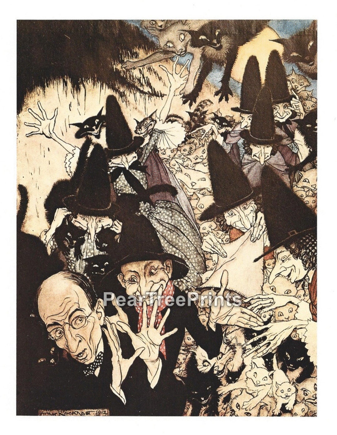 Arthur Rackham 1975 Large Original Vintage Print - Fairy Tale Fantasy ...