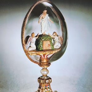 Fabergé Resurrection Egg Original Vintage Large Book Print - Imperial Russian Fantasies - Gift for Art and Beauty Lovers