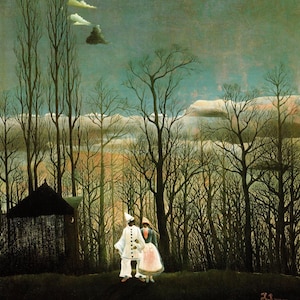 Henri Rousseau Vintage Druck: Ein Karnevalabend, 1886 - Post-Impressionistische Kunst