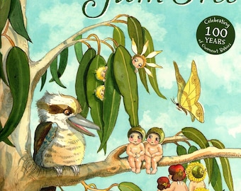 Portada del libro vintage Snugglepot & Cuddlepie: Gumnut Babies de May Gibbs