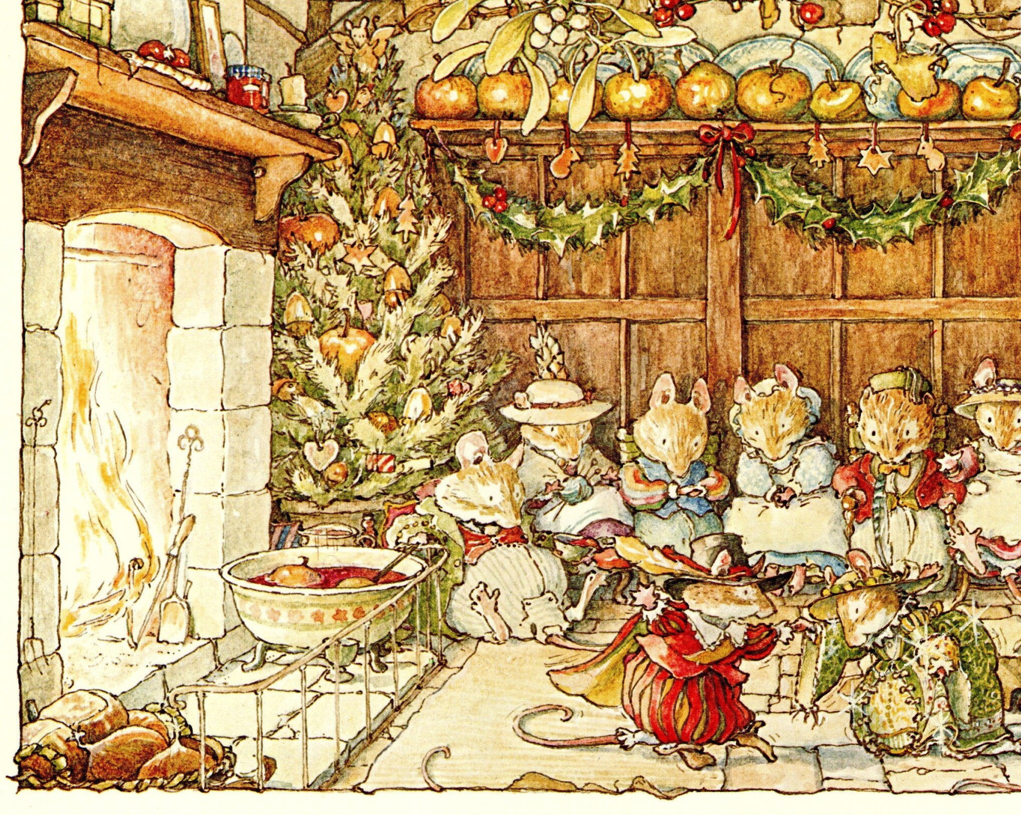 Brambly Hedge Vintage Print: Jill Barklem Mice Illustration - Etsy