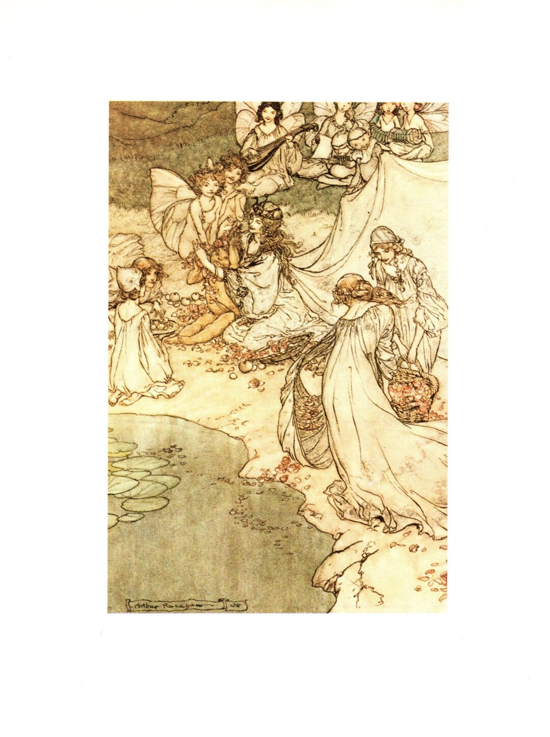 Arthur Rackham 1984 Original Vintage Print - A Midsummer Night's Dream ...