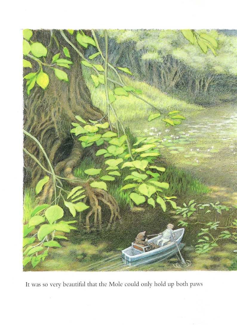 Wind in the Willows Vintage Print: 1996 'the River Bank' Nursery Art ...