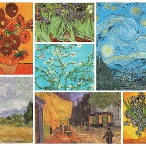 VAN GOGH Papierservietten / Servietten x14 - Serviettentechnik, Decoupage, Scrapbooking, Kartengestaltung, Mixed Media, Collage, Papierhandwerk, Altered Art
