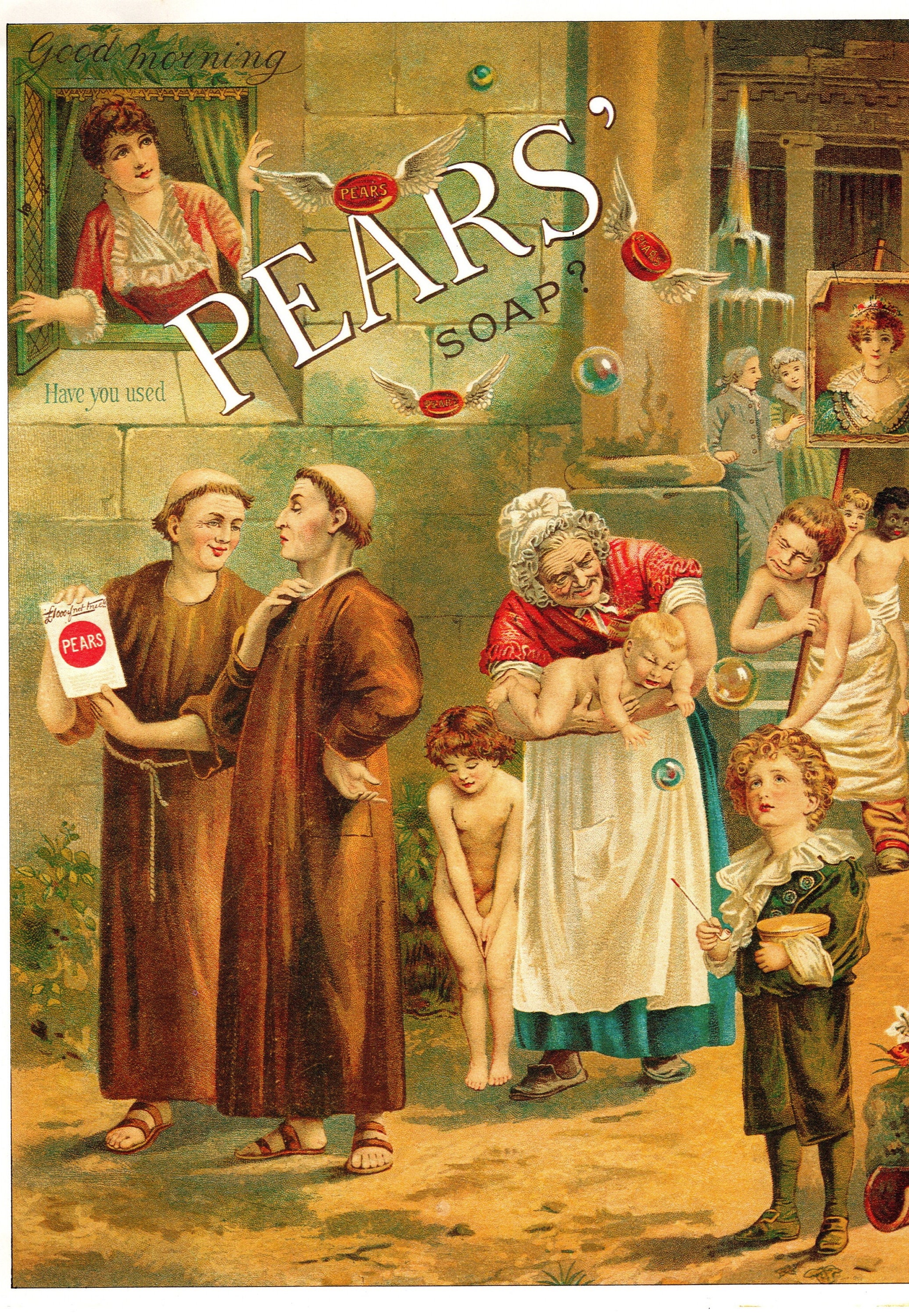 Vintage Pears Soap Ad Print – 1892 