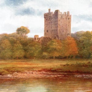 1911 Blarney Castle, Cork, Ireland Original Vintage Print - Unique Gift