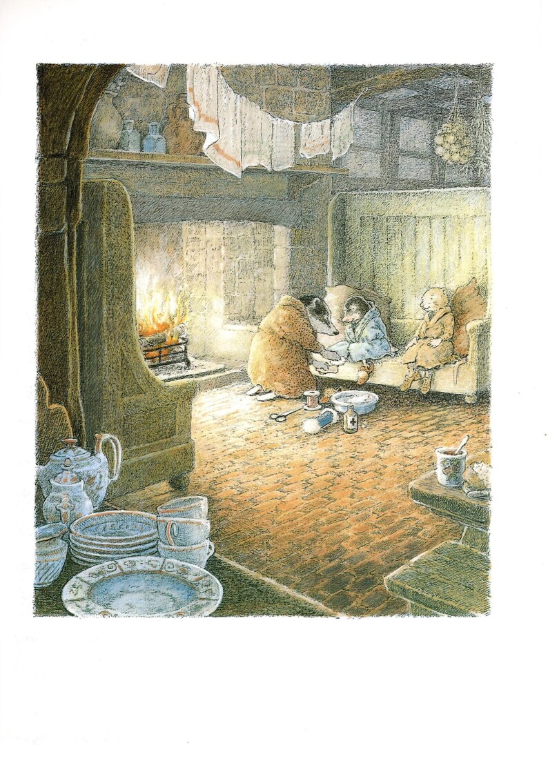 Wind in the Willows Vintage Print: 'the River Bank' Nursery Art - Etsy