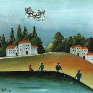 Henri Rousseau &quot;Angler, 1908&quot; Vintage Kunstdruck / Kunstdruck