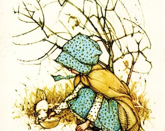 Holly Hobbie 1975 Vintage Print: Nostalgic Children's Wall Art