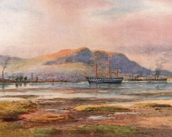 Cave Hill, Belfast, 1911 – Druck: Alexander Williams, Vintage-Aquarell
