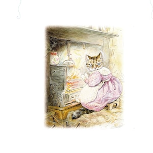 Beatrix Potter Vintage Print: Tale of the Pie and the Patty Pan