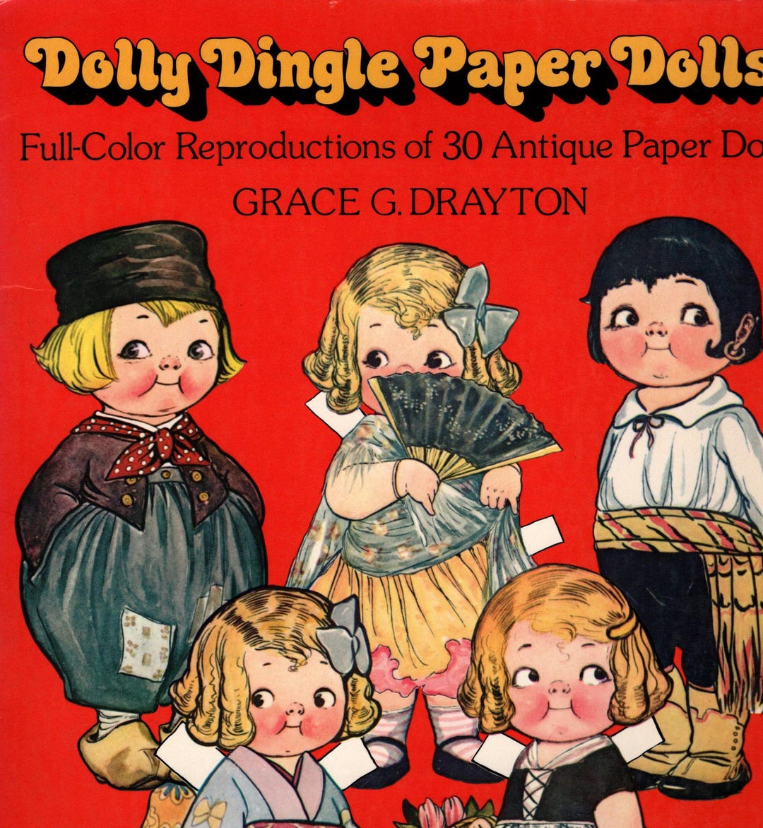 Vintage Dolly Dingle Paper Dolls Book: Grace Drayton Reproductions - Etsy