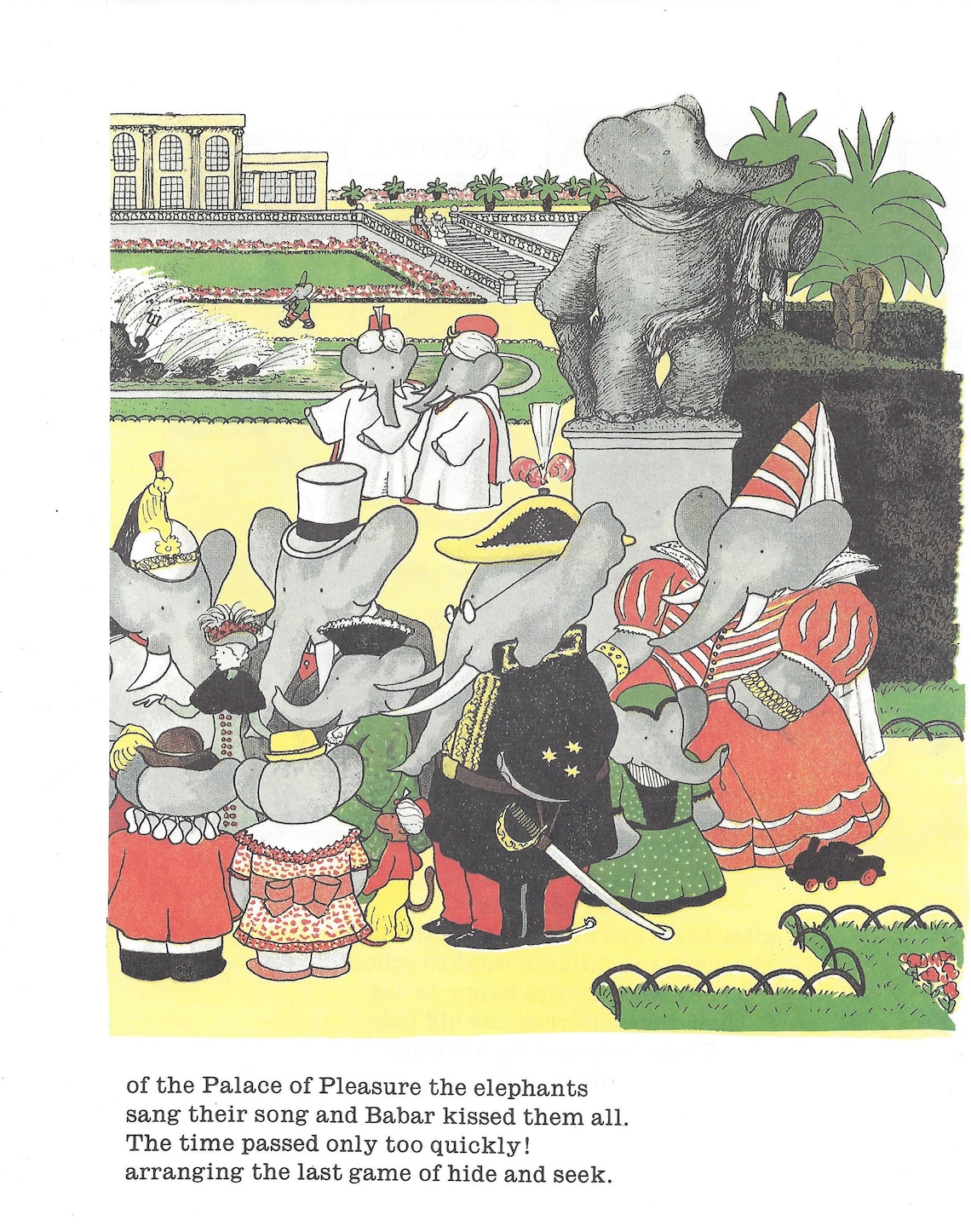 Babar the Elephant Original Vintage Print Baby Shower Etsy