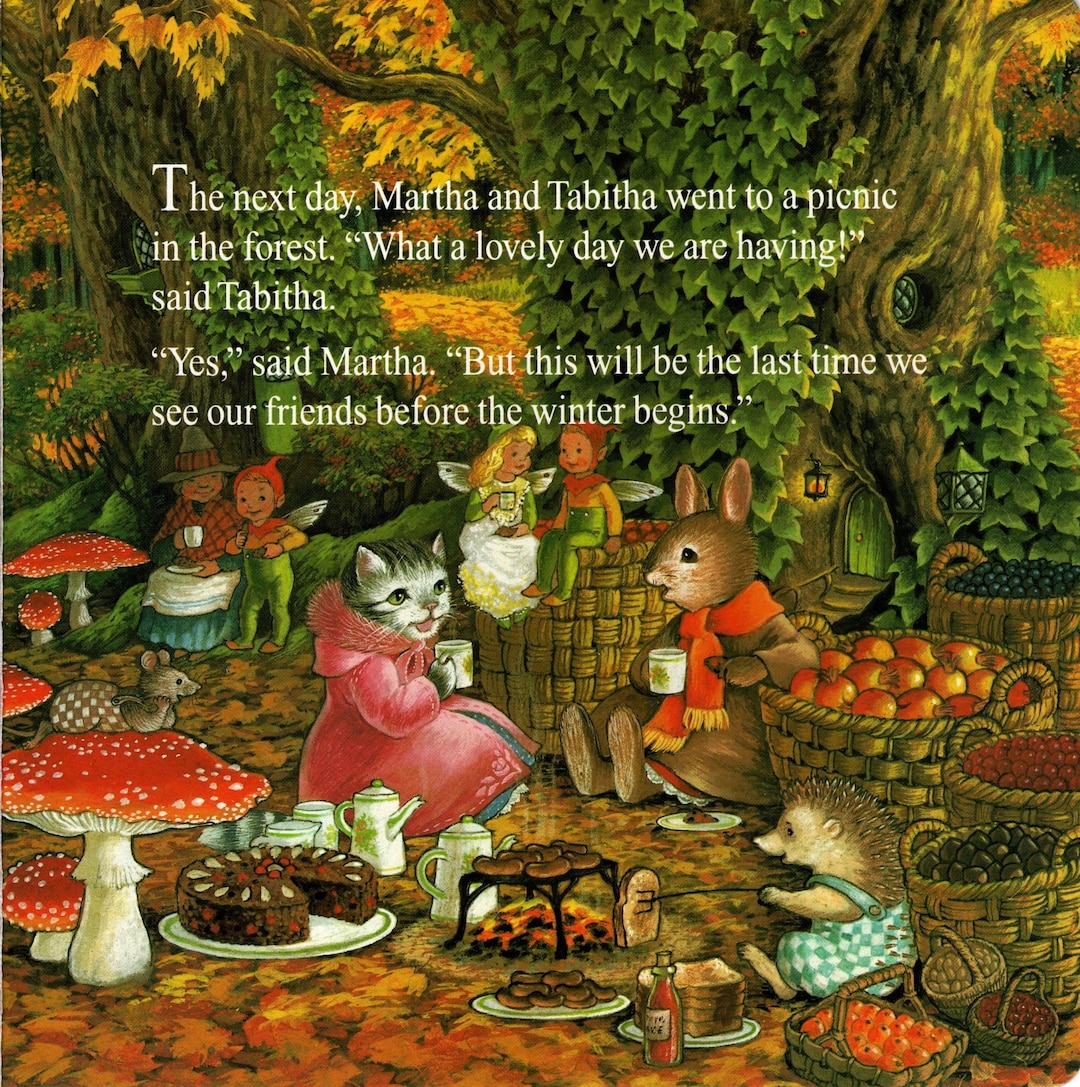Shirley Rabbit Shirley Barber Vintage Board Book Page: Martha B. Rabbit, Woodland ...