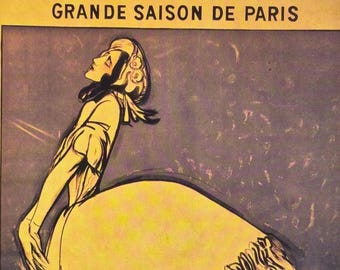 Vintage Theatre Poster – Karsavina in Le Spectre de la Rose – Theatrical History Wall Art