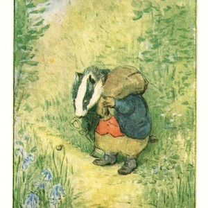 Beatrix Potter Mr. Tod Print: 1985 Vintage Nursery Art