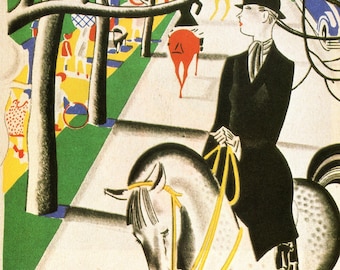 Rojan Art Deco Print: 1920s Vintage Fashion