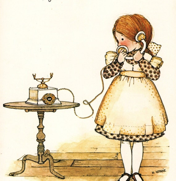 Holly Hobbie 1975 Print: Vintage Children's Wall Art - Etsy