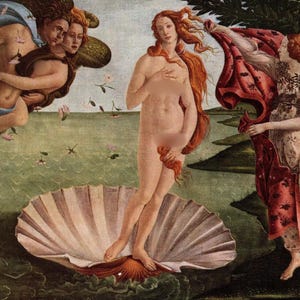 Botticelli Birth of Venus Print: 1934 Vintage Gravure, Fine Art