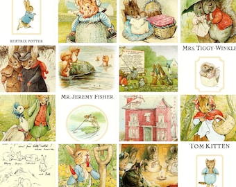 Beatrix Potter Postcards: Classic Children's Illustrations, Set of 10