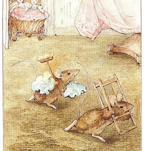 Beatrix Potter Print: Two Bad Mice, Whimsical Nursery Art