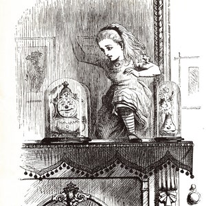 Vintage Alice in Wonderland Print by John Tenniel (1977)